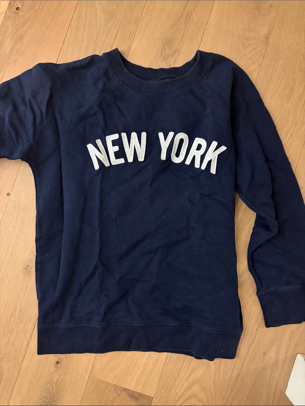 JCREW NEW YORK Navy Crewneck Sweater